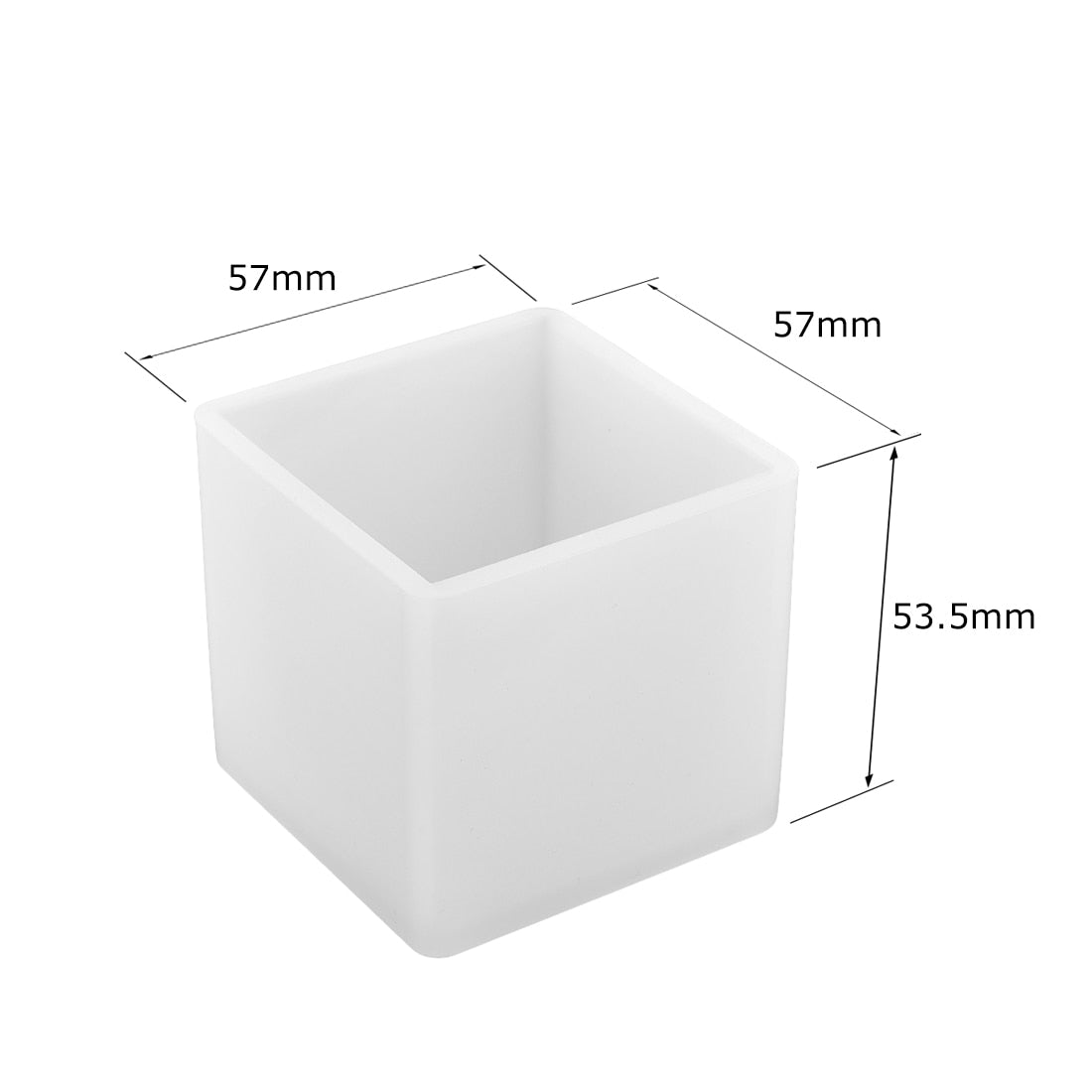 Cuboid Cube Resin Mold Crystal Epoxy Silicone Mold DIY Jewelry Pendant Storage Tray Mold Square Rectangular Casting Accessories