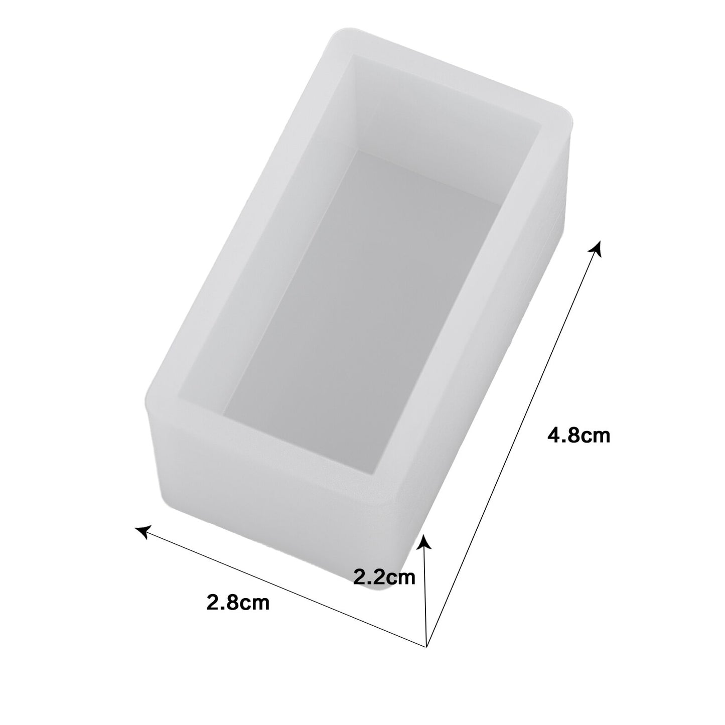 Cuboid Cube Resin Mold Crystal Epoxy Silicone Mold DIY Jewelry Pendant Storage Tray Mold Square Rectangular Casting Accessories