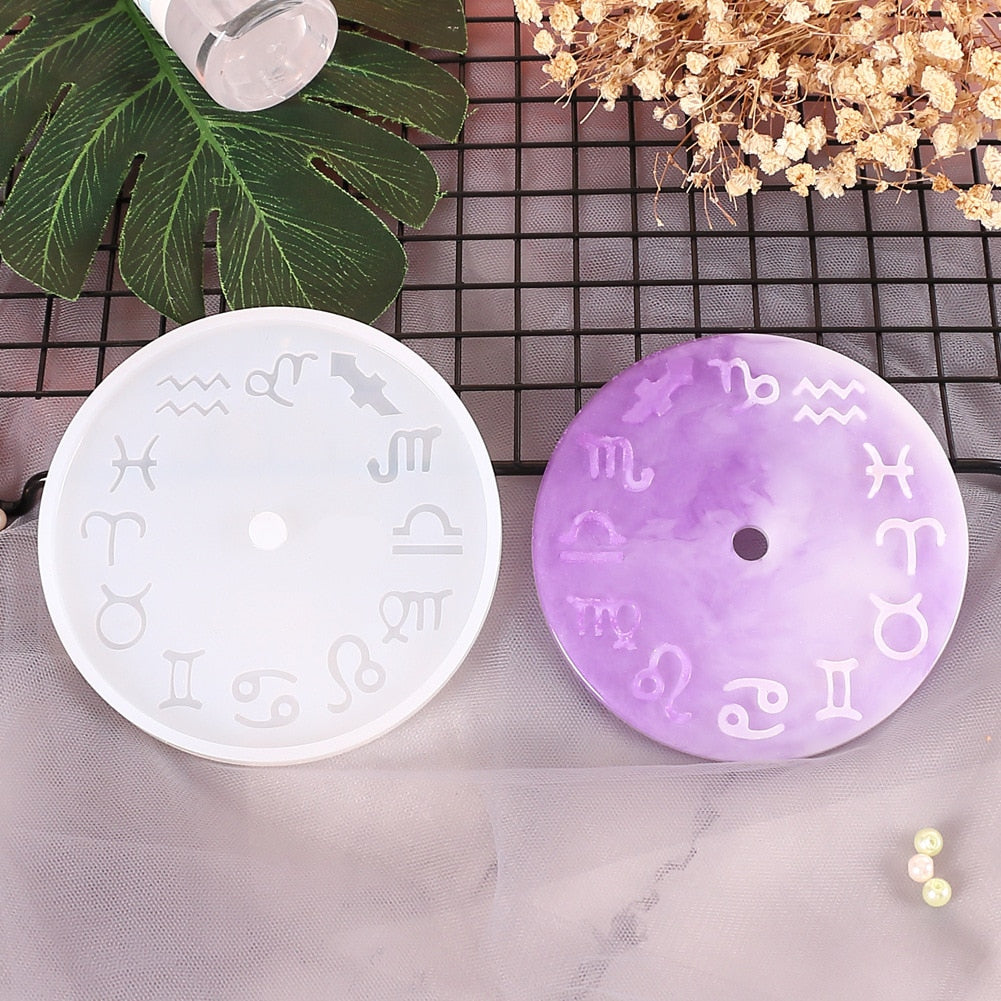 Silicone Mold Clock For Jewelry  Arabic Roman Numeral Clock Resin Silicone Mould Handmade Tool DIY Epoxy Resin Molds