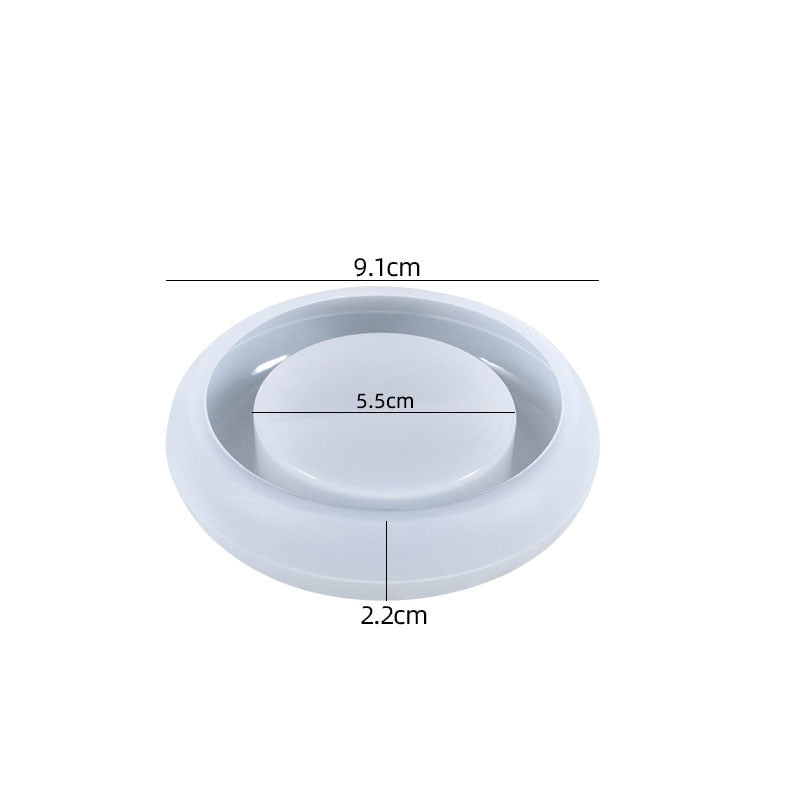 Silicone Mold Ashtray Resin Mold Heart Square Mold For DIY Resin UV Crystal Epoxy Crafts Crystal Ashtray Home Decoration