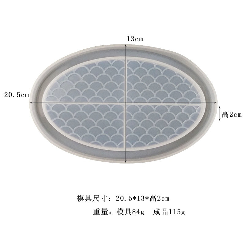 Silicone Mold Ashtray Resin Mold Heart Square Mold For DIY Resin UV Crystal Epoxy Crafts Crystal Ashtray Home Decoration