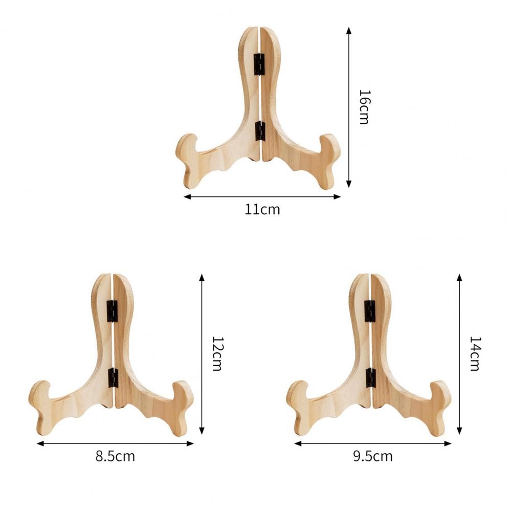 Tea Display Rack Convenient Wooden Display Rack Multipurpose Household Dish Storage Bracket for Cafe