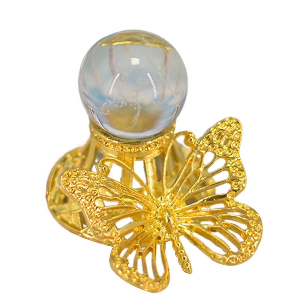 1Pc Metal Butterfly Display Base Holder Stand for Crystal Ball Sphere Support Home Decoration Ornaments Craft Gift