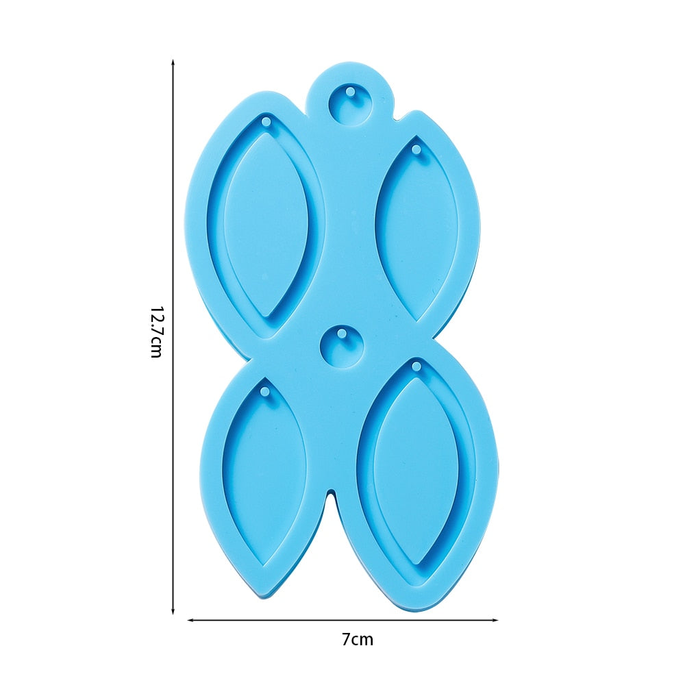 Multi Sets Fashion Design Earrings Pendant Epoxy Resin Silicone Molds Making For DIY Charms Pendant Creative Jewelry Craft 2022