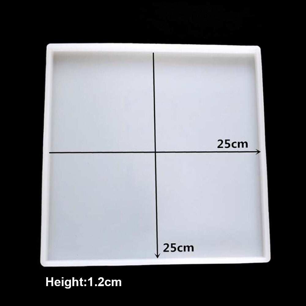 Silicone world Resin Mold Crystal Epoxy Silicone Mold DIY Jewelry Pendant Storage Tray Mold Square Rectangular Casting Mould