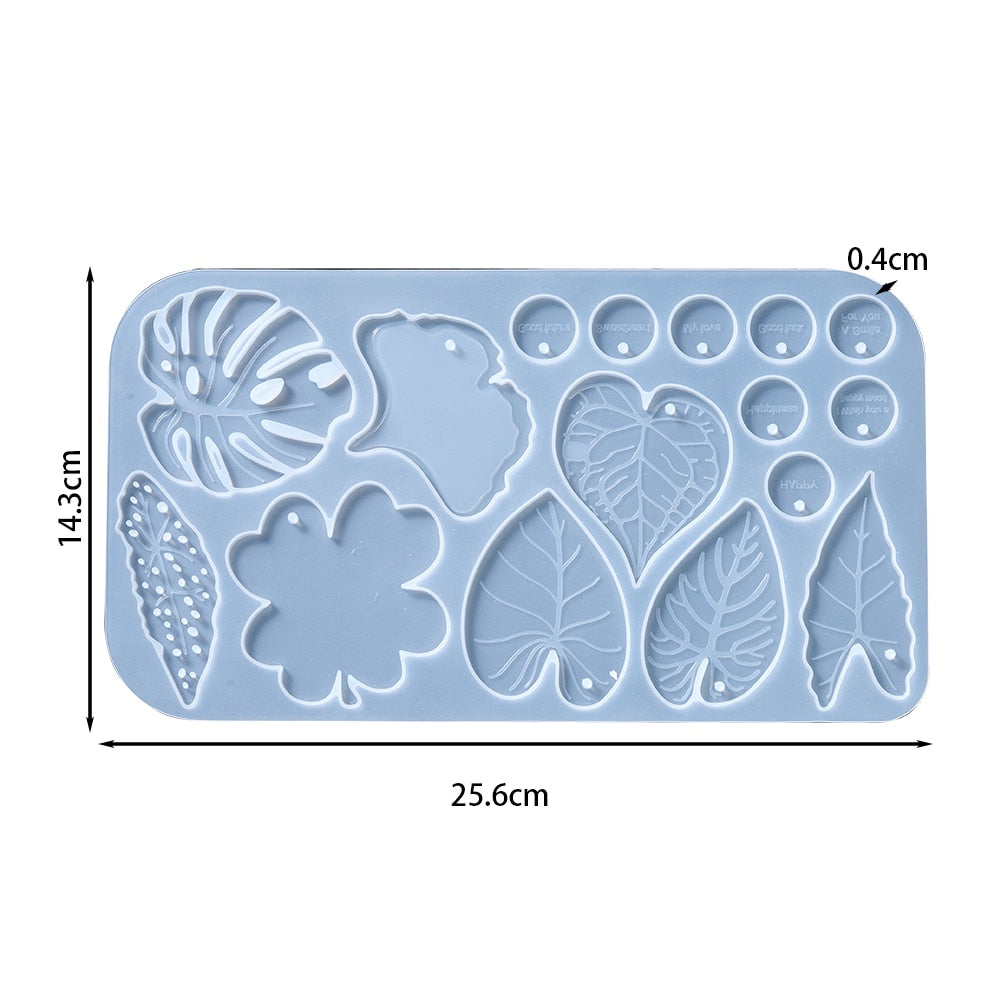 Butterfly Leaf Earrings Pendant Epoxy Resin Silicone Molds Hollow Arts Crafts Making For DIY Charms Pendant Jewelry Molds