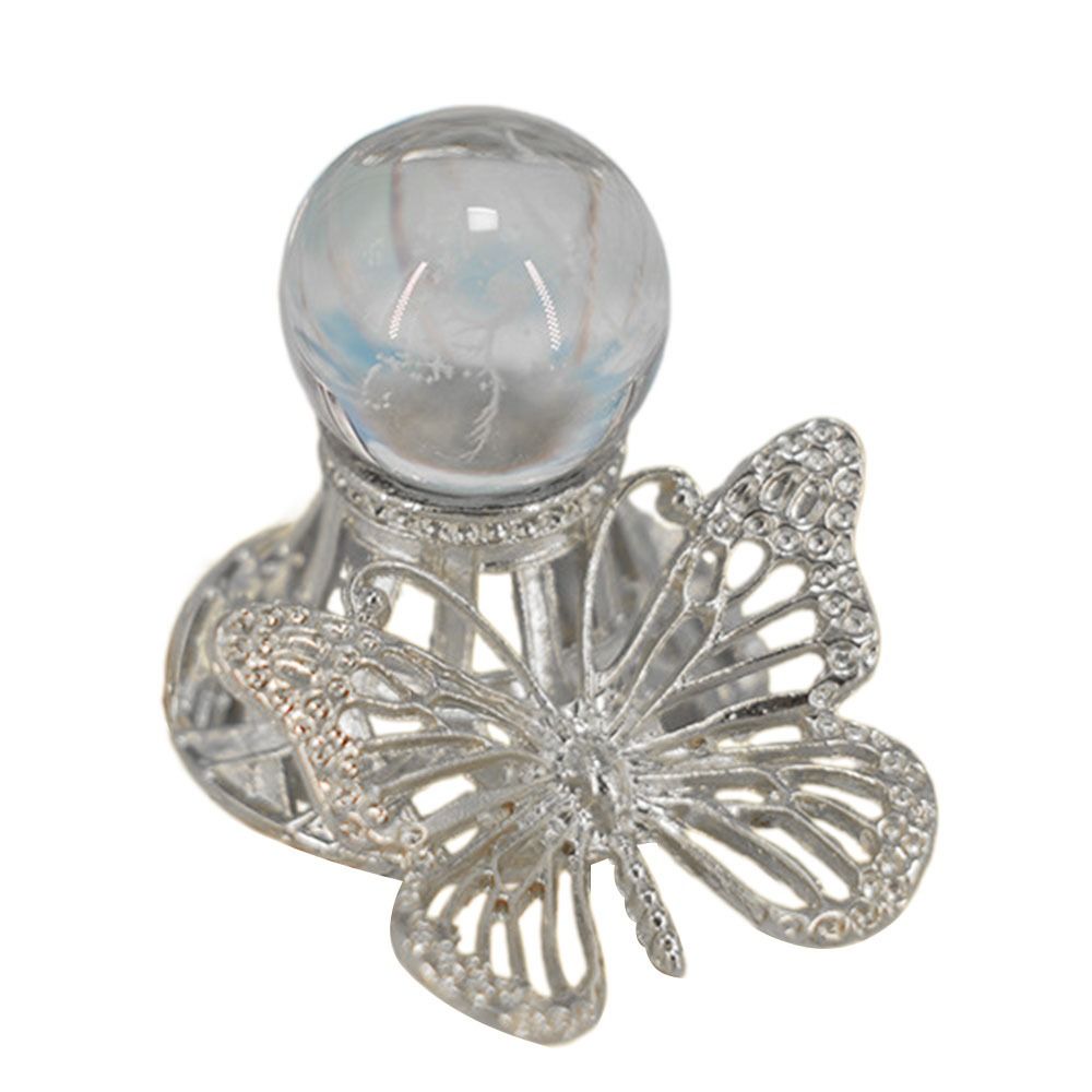 1Pc Metal Butterfly Display Base Holder Stand for Crystal Ball Sphere Support Home Decoration Ornaments Craft Gift