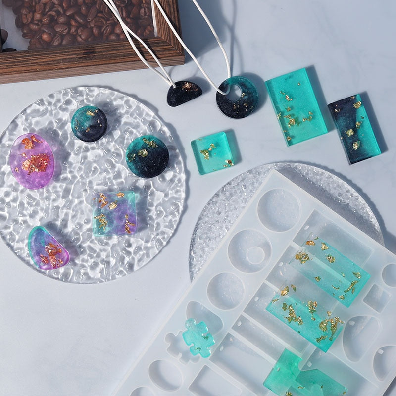 Multi Sets Fashion Design Earrings Pendant Epoxy Resin Silicone Molds Making For DIY Charms Pendant Creative Jewelry Craft 2022