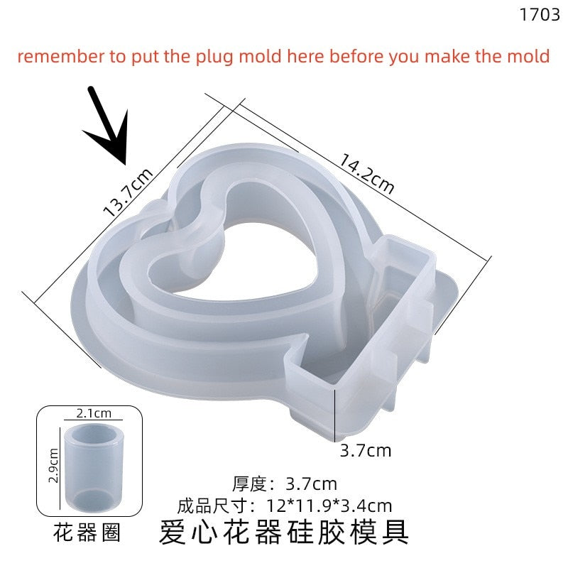 DIY Crystal Resin Silicone Mold Irregular Test Tube Vase Water Culture Plant Silicone Mold For Resin Making Epoxy Mirror Molds