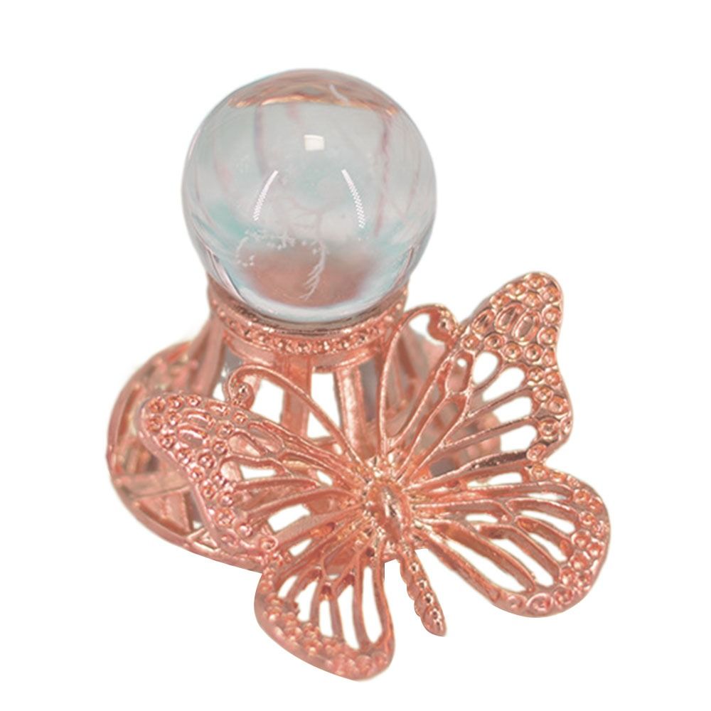 1Pc Metal Butterfly Display Base Holder Stand for Crystal Ball Sphere Support Home Decoration Ornaments Craft Gift