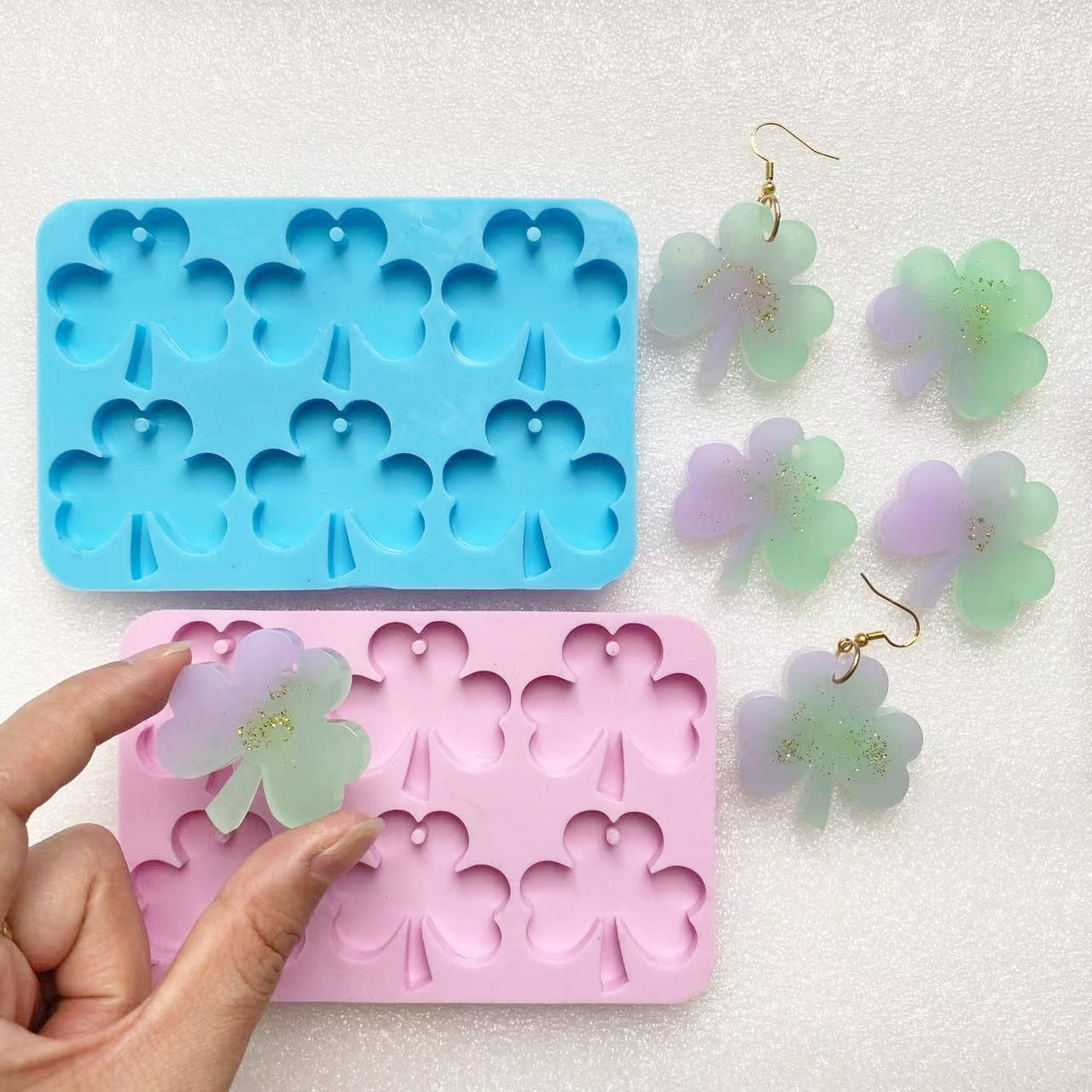 Multi Sets Fashion Design Earrings Pendant Epoxy Resin Silicone Molds Making For DIY Charms Pendant Creative Jewelry Craft 2022